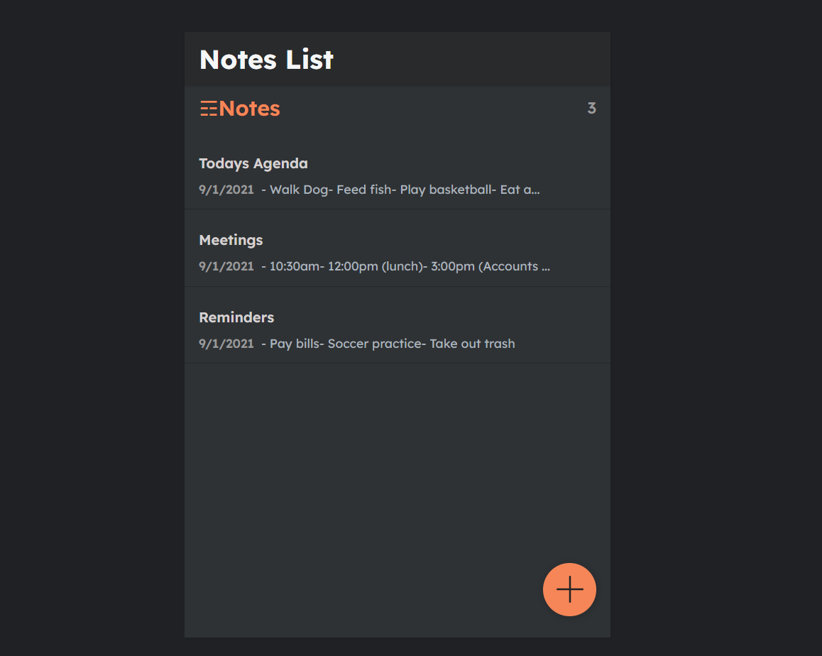 Notes App
